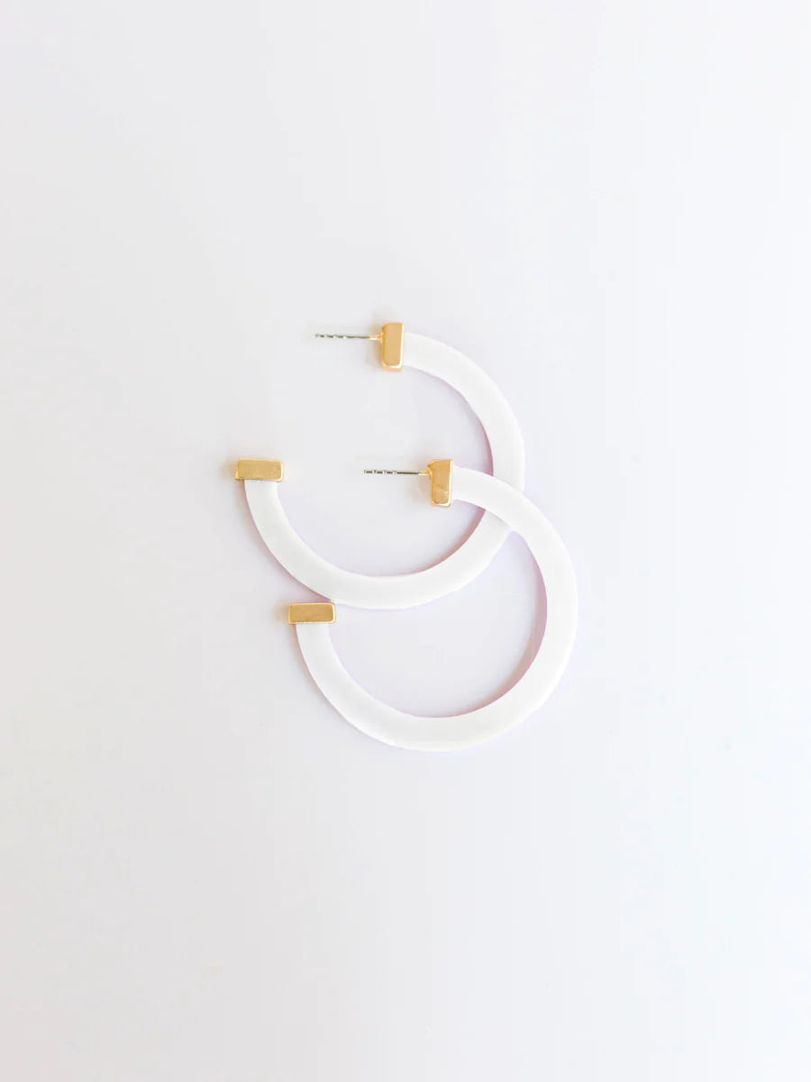 Classic Acrylic Large Hoops