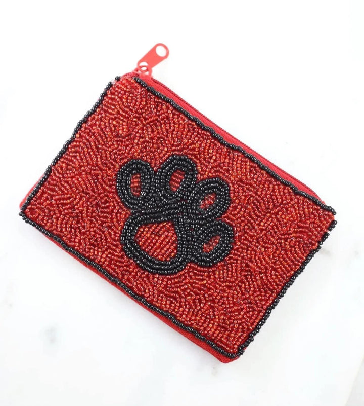 Game-day Paw Print Coin Purse