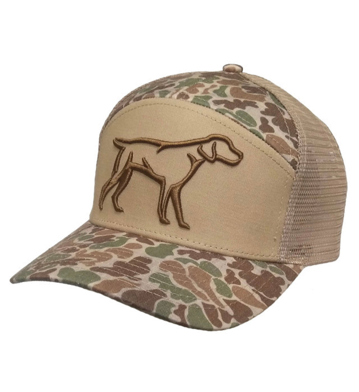 Youth 7 Panel 3D Camo Puff Hat