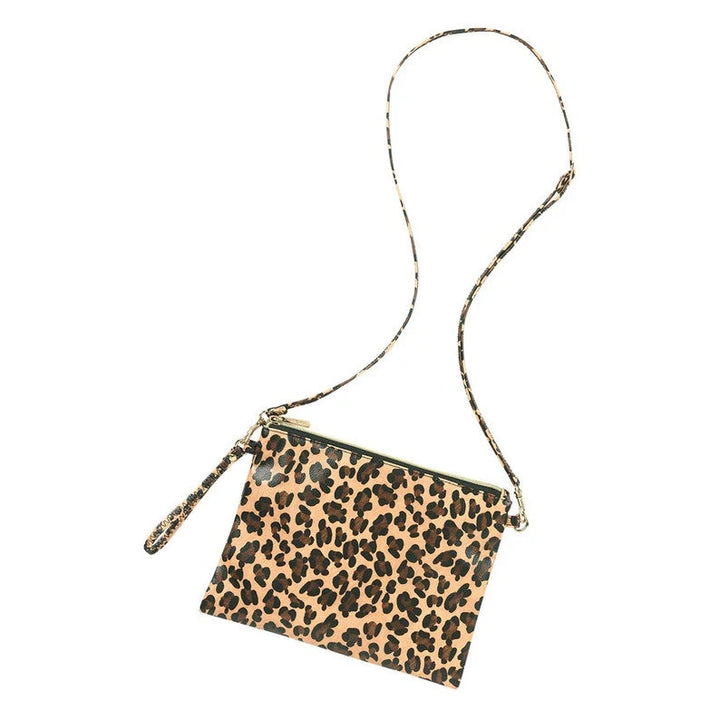 Leopard Crossbody/Wristlet Purse