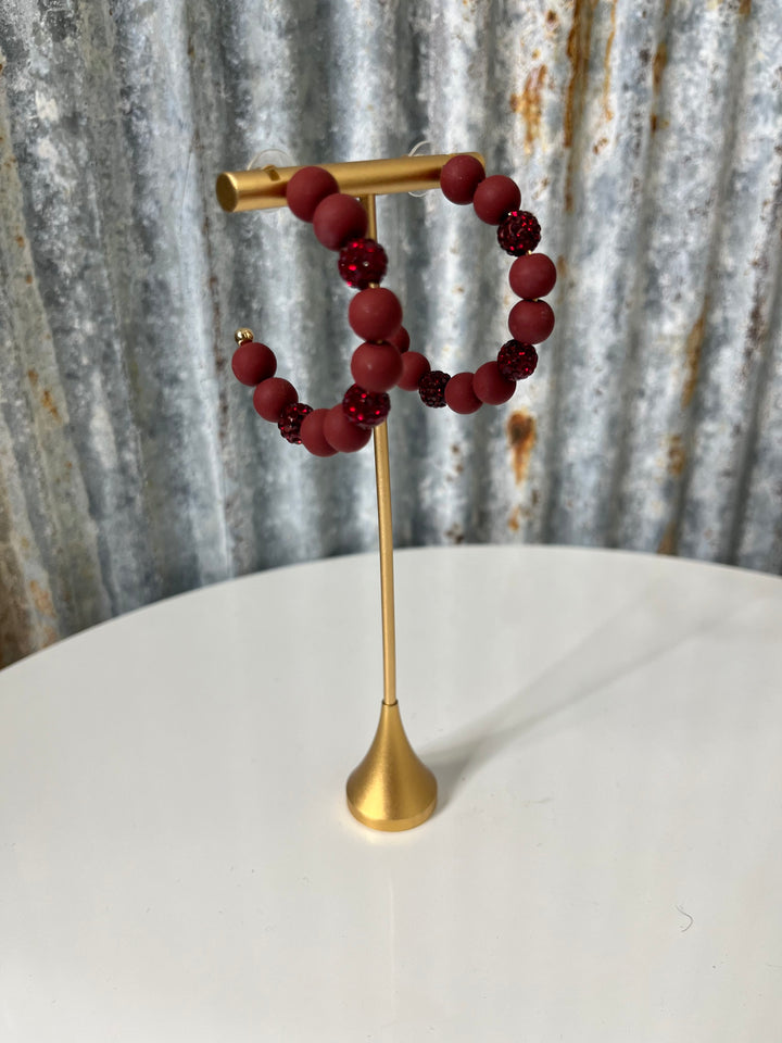 Diamond Clay Ball Earrings