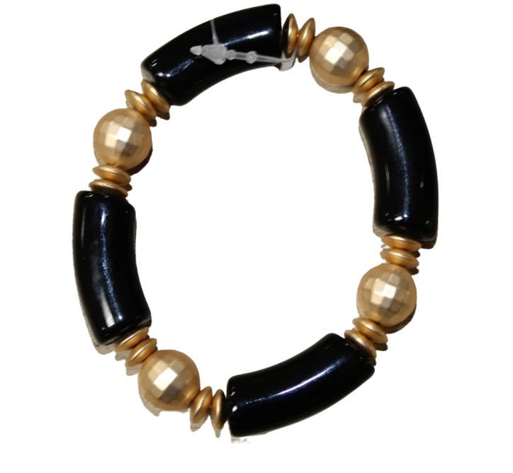 Acrylic Bamboo Stretch Bracelet