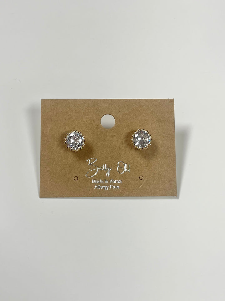 Diamond Crown Studs