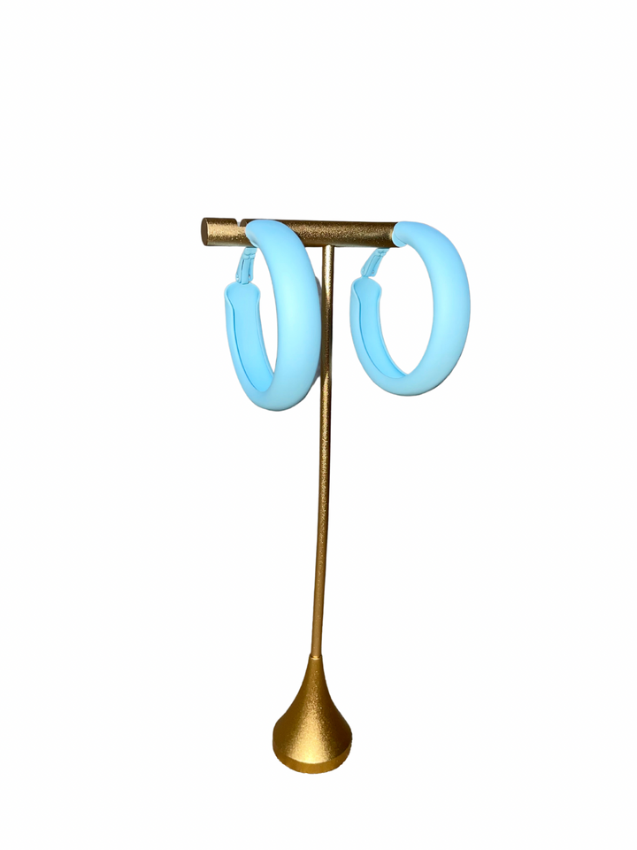 Dawnwood Matte Hoop Earrings