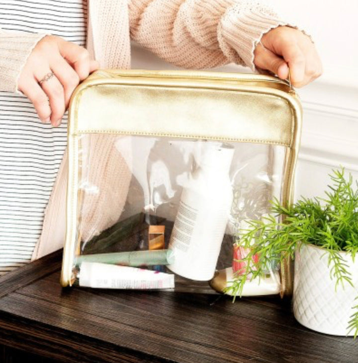 Gold Jet Setter Toiletry Bag