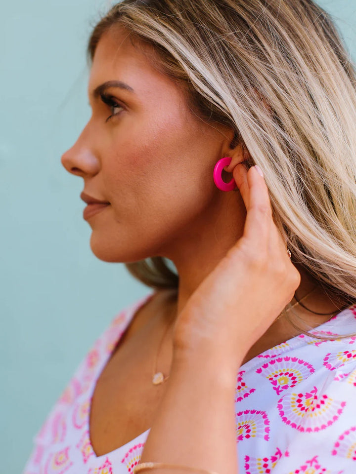 Classic Acrylic Small Hoops