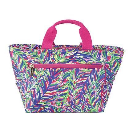 MARY SQUARE INSULATED LUNCH CARRYALL - BLUE FROND