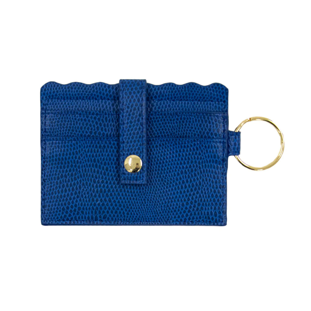 LIZARD SCALLOP CARD HOLDER