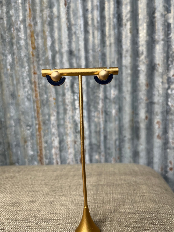 Joelle Navy Earrings