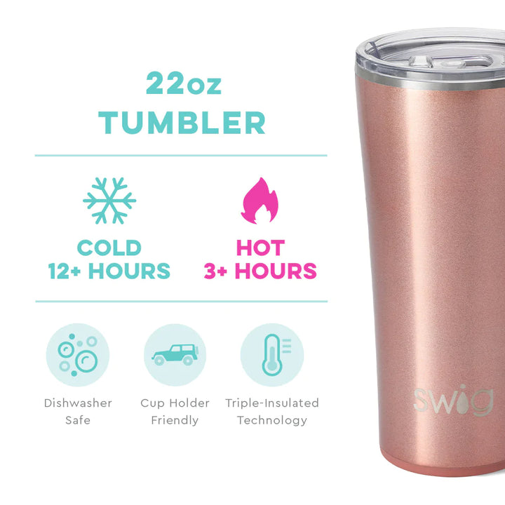 Shimmer Rose Gold Tumbler