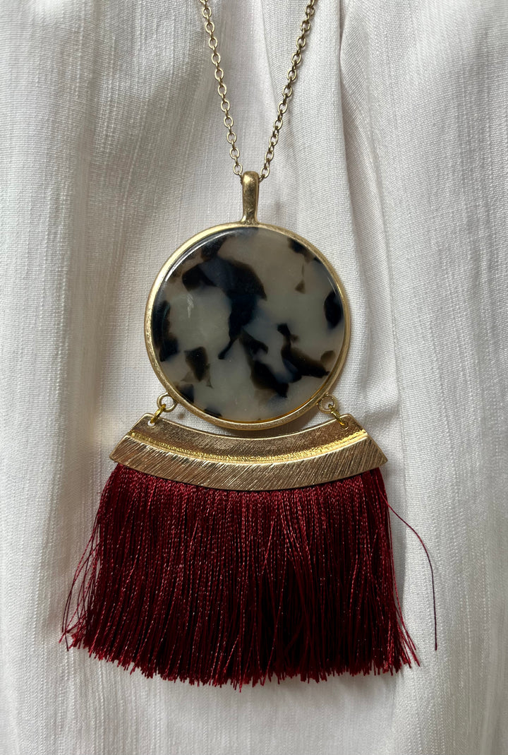 Reversible Tassel Necklace