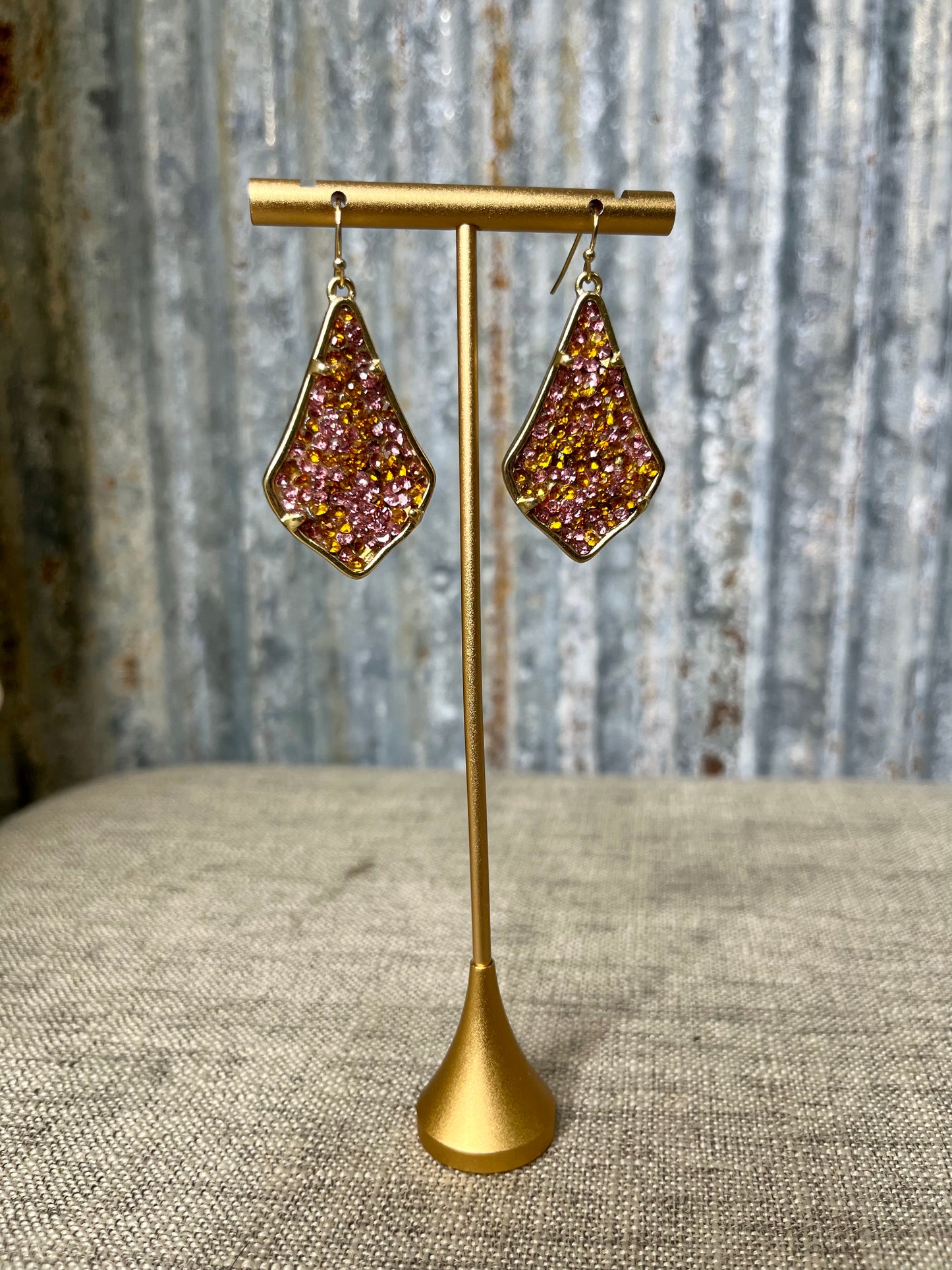 Pink & Orange Earrings