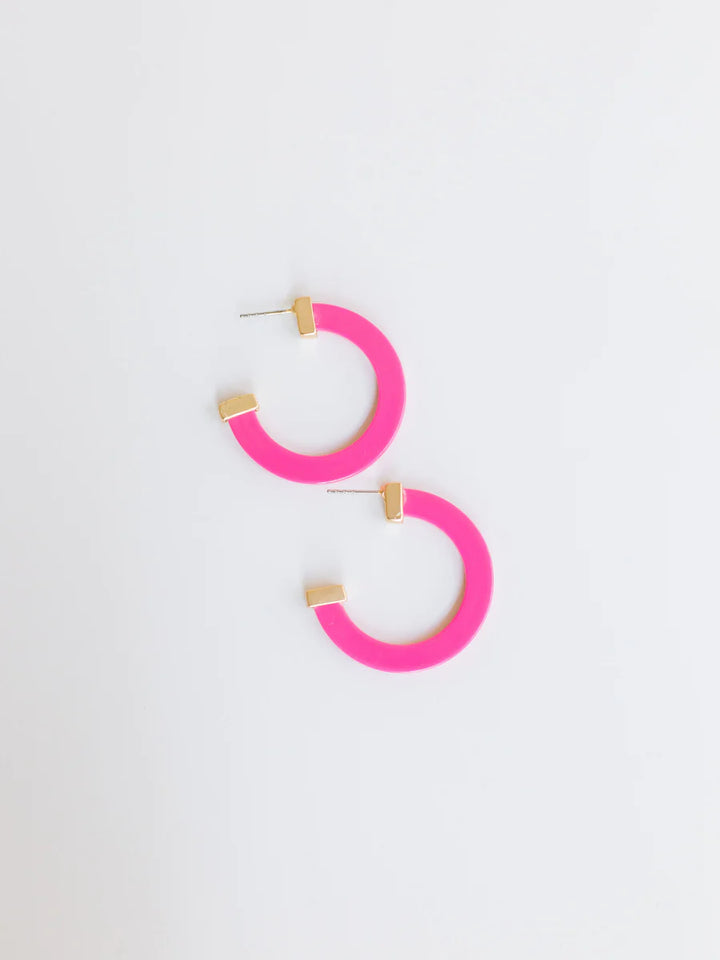 Medium Classic Acrylic Hoops