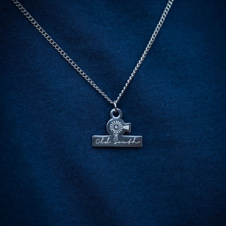 Stainless Silver Windmill Pendant Chain