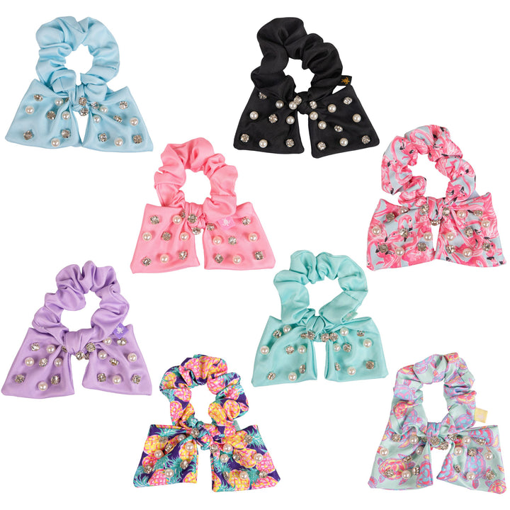 Diamond & Pearl Bow Hair Tie