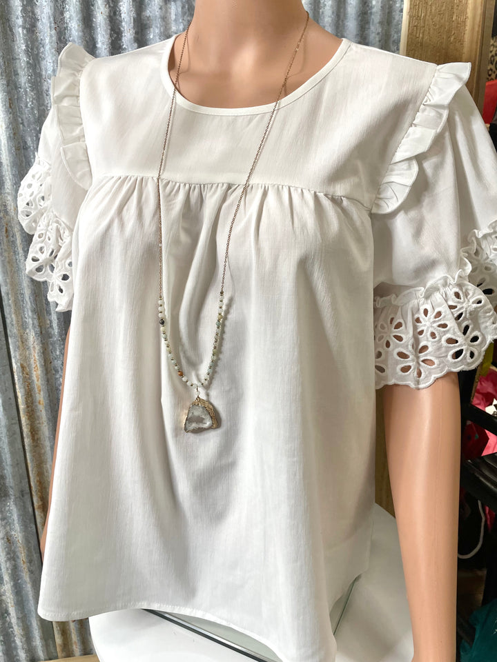 Half Beaded Stone Necklace