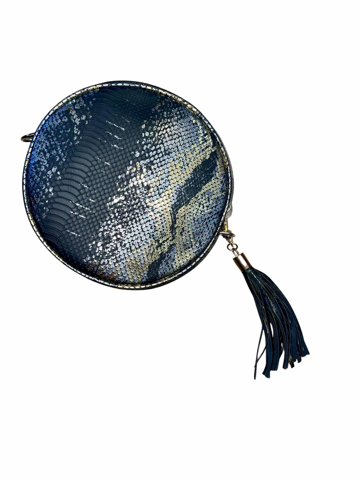 Circle Snakeskin Bag