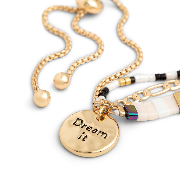 “Dream it” Your Journey Tile Adjustable Bracelet
