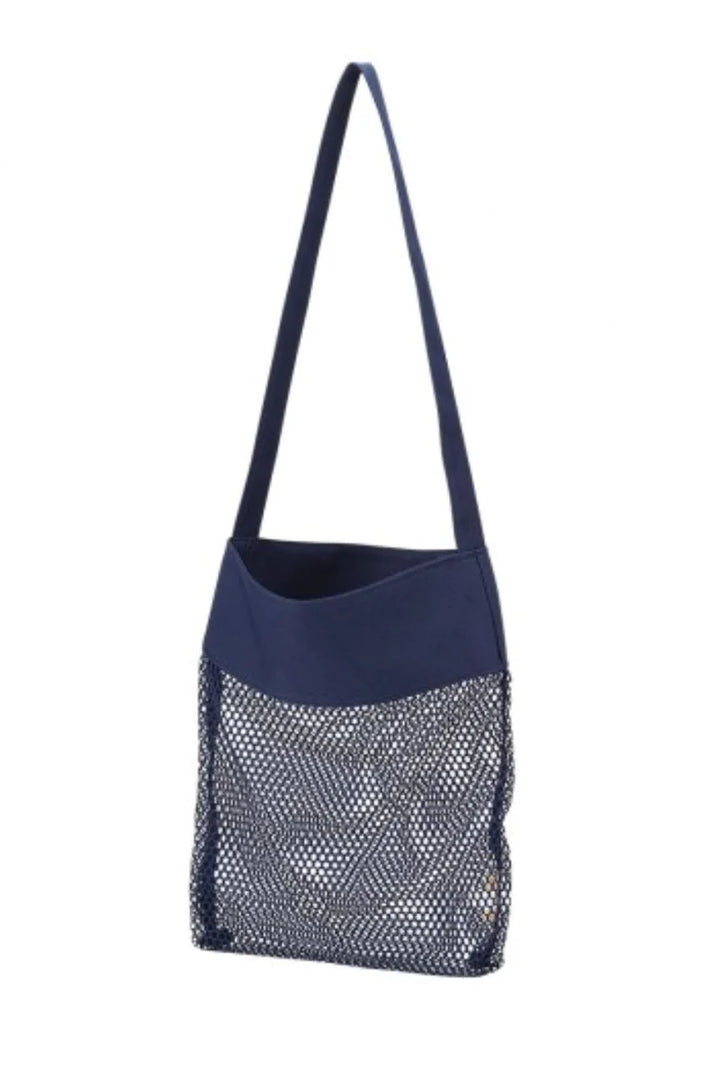 Navy Mesh Tote