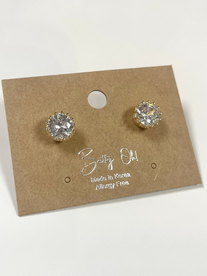 Diamond Crown Studs