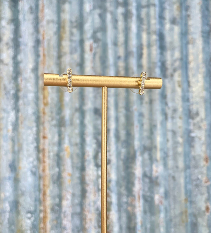 Joplin CZ Bar Earring