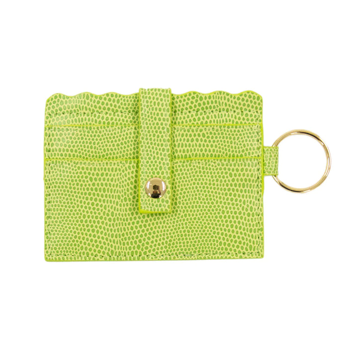 LIZARD SCALLOP CARD HOLDER