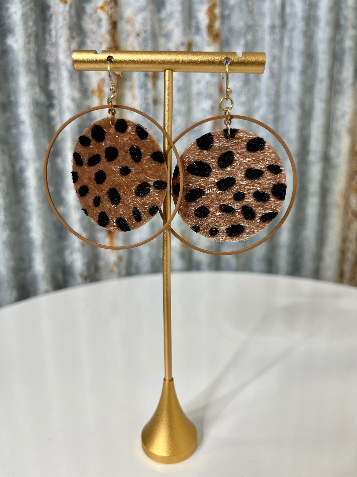 Spotted Fur Earrings