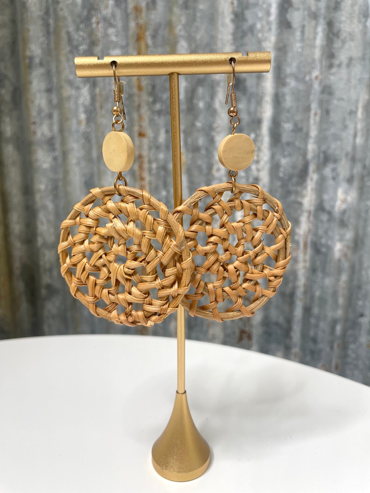 Woven Basket Earrings