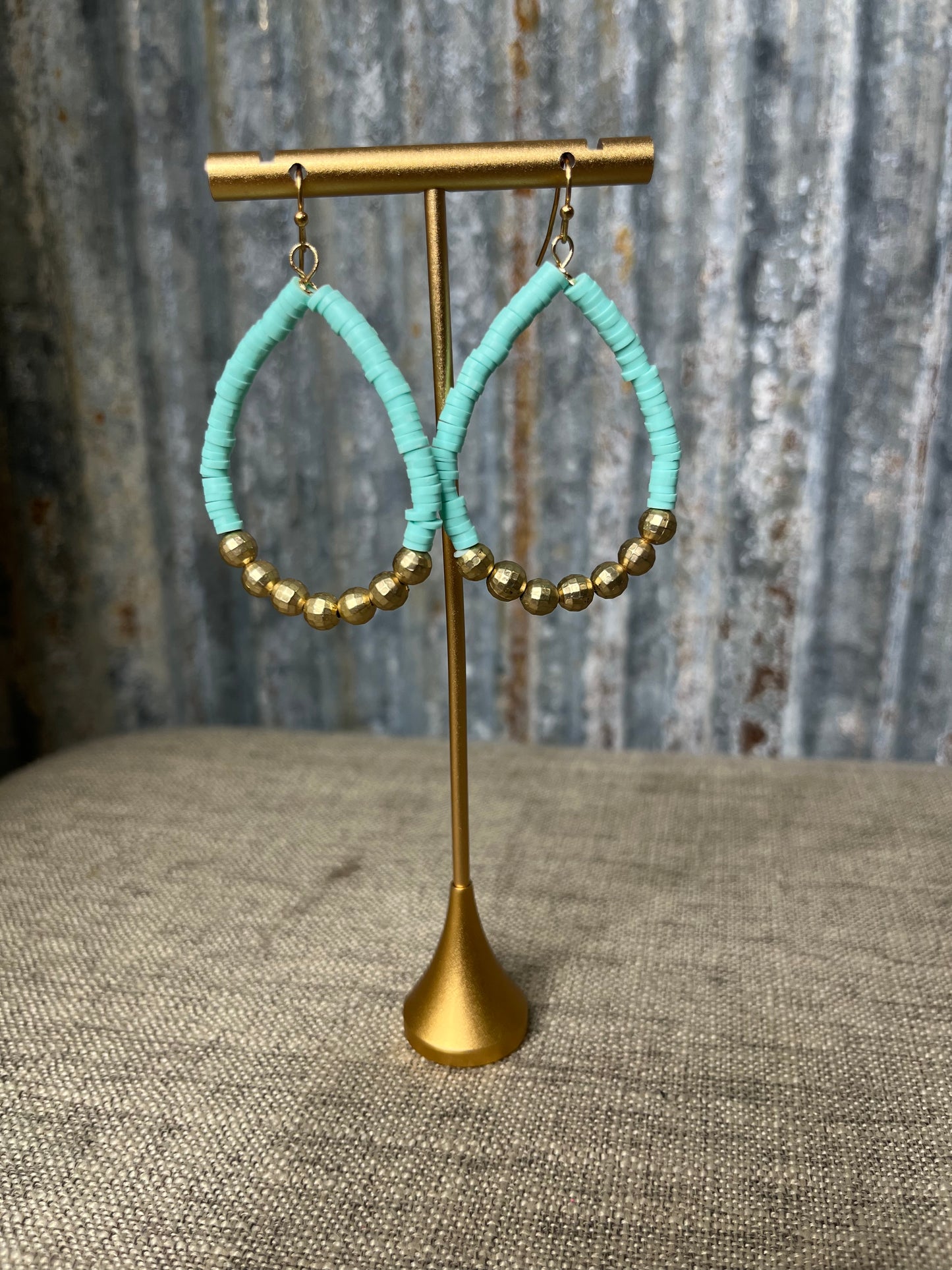 Rubber Beaded Earrings