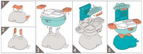 2-IN-1 Medical Desk + Tool Bench in a Whale Carrying Case