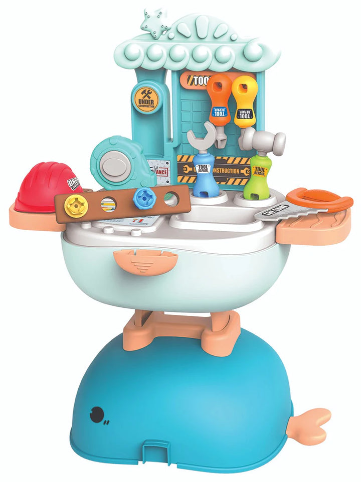 2-IN-1 Medical Desk + Tool Bench in a Whale Carrying Case