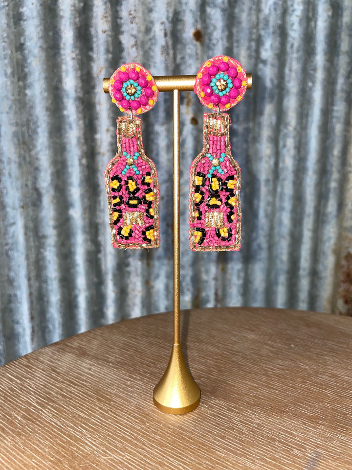 Leopard Bottle Earrings