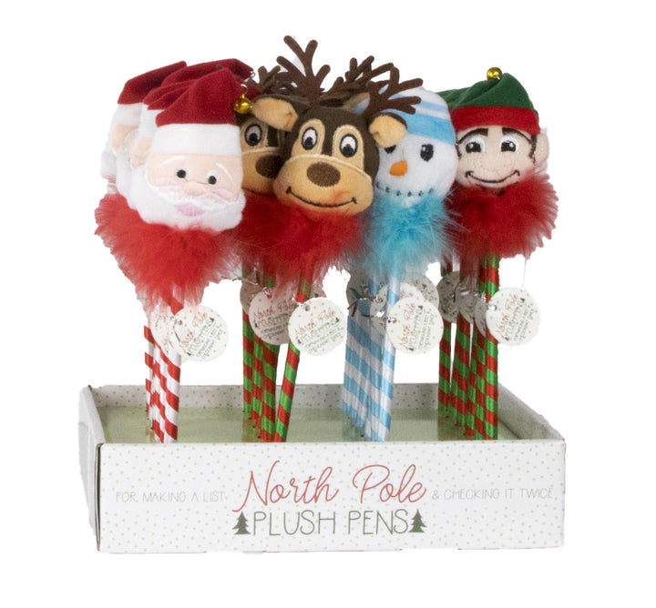 North Pole Plush Pens