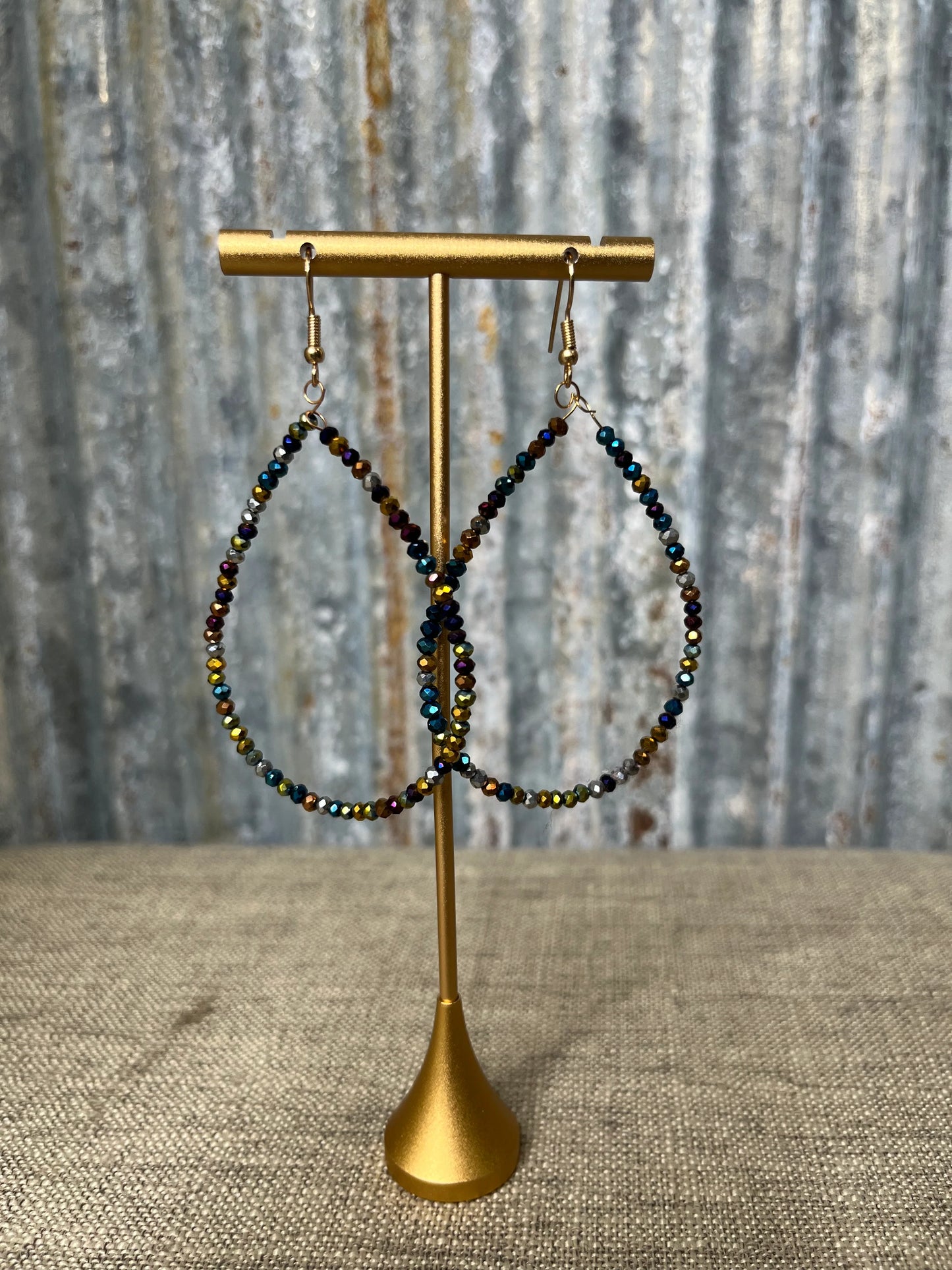 Beaded Teardrop Earrings
