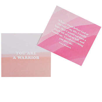 Mary Square, Encouragement Cards with Wood Block, 4 1/2 x 4 Inches