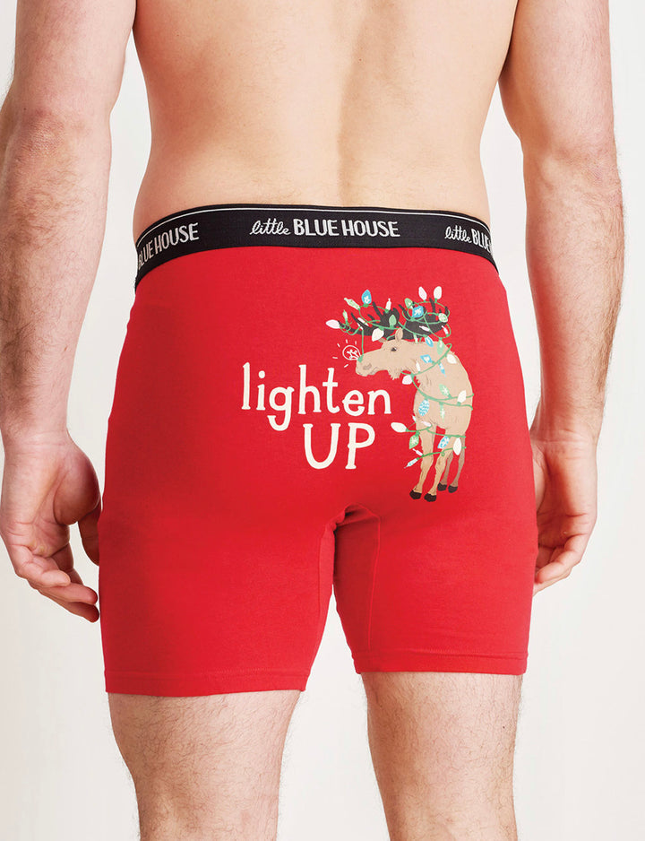 Mens Red Lighten Up Boxers