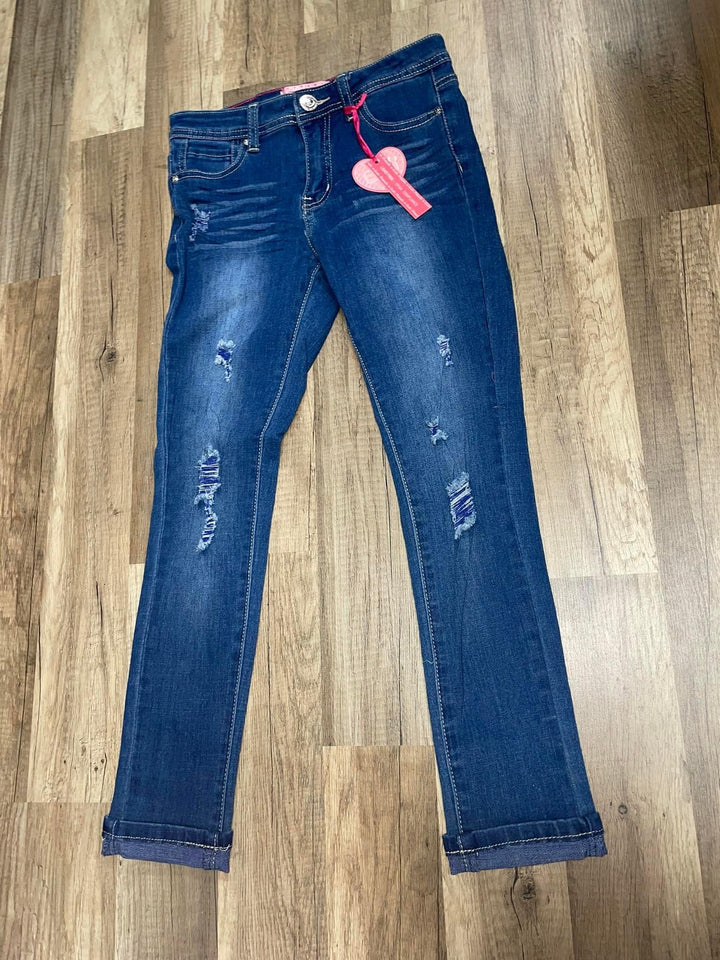Kids Blue Distressed Jeans