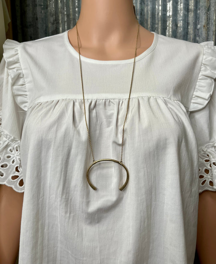 Gold Horn Necklace