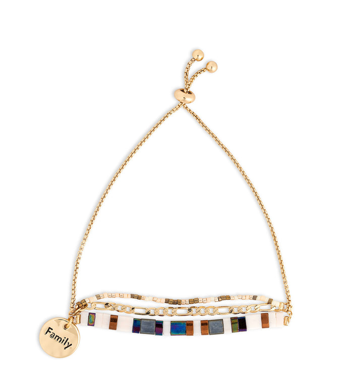 “Family” Your Journey Tile Adjustable Bracelet