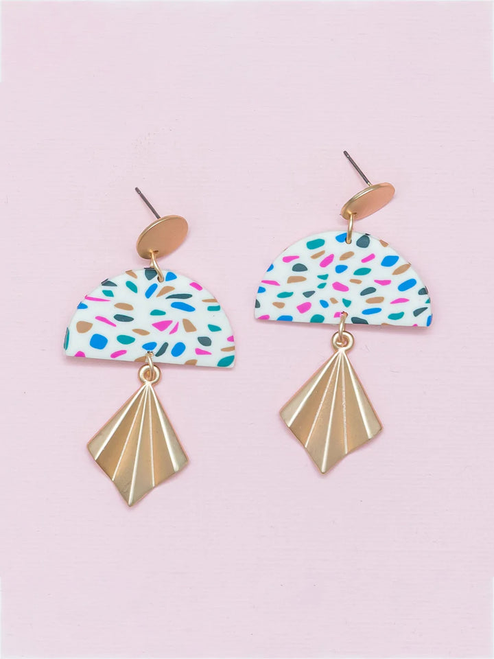 Multi Terrazzo Kendall Earrings