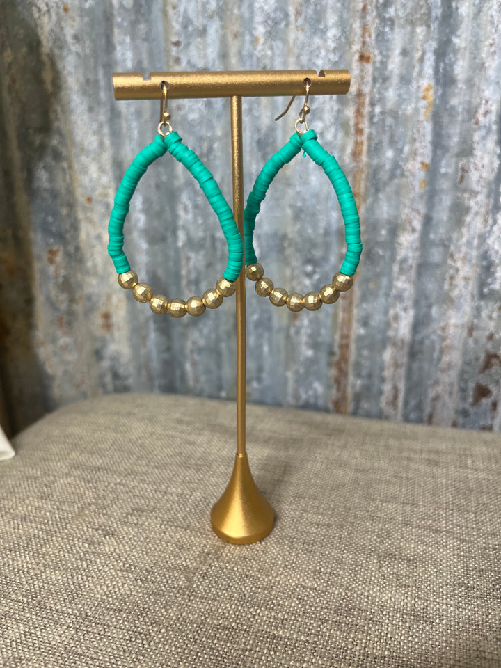 Rubber Beaded Earrings