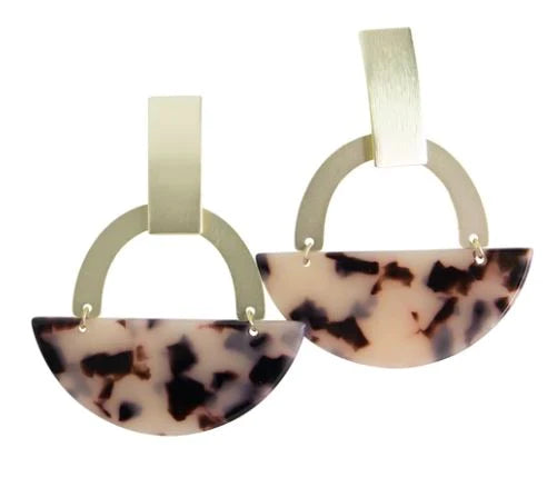 Beseck Blonde Tortoise Earrings