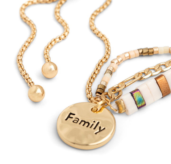 “Family” Your Journey Tile Adjustable Bracelet
