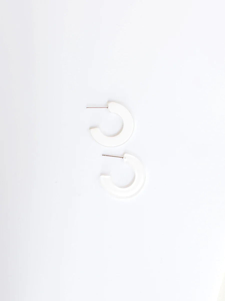 Classic Acrylic Small Hoops