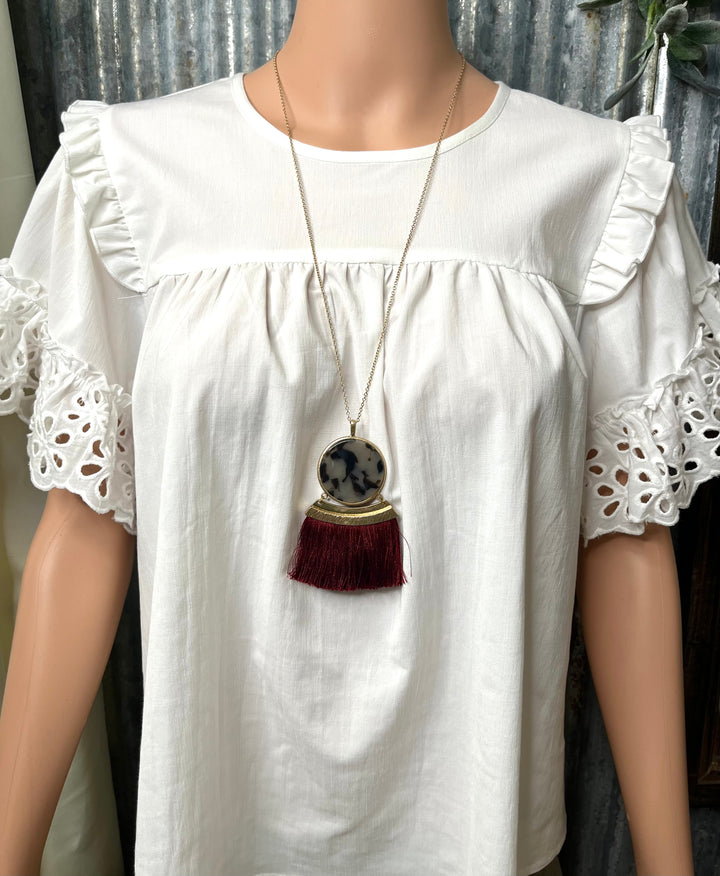 Reversible Tassel Necklace