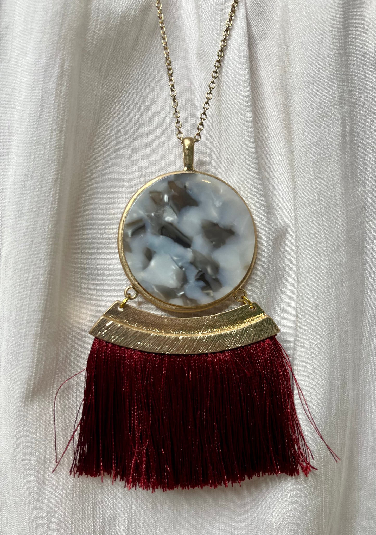 Reversible Tassel Necklace