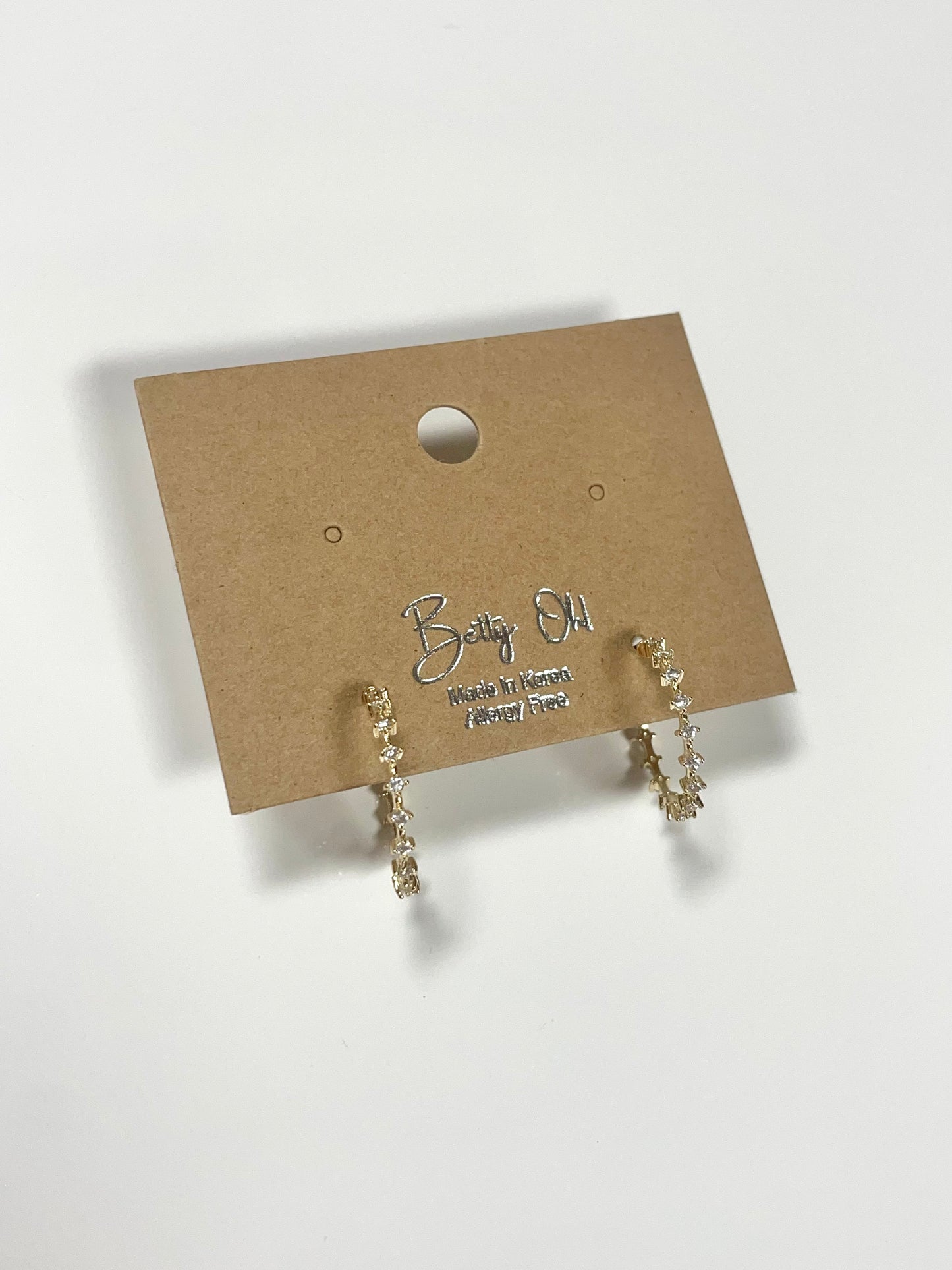 Diamond Huggie Hoops
