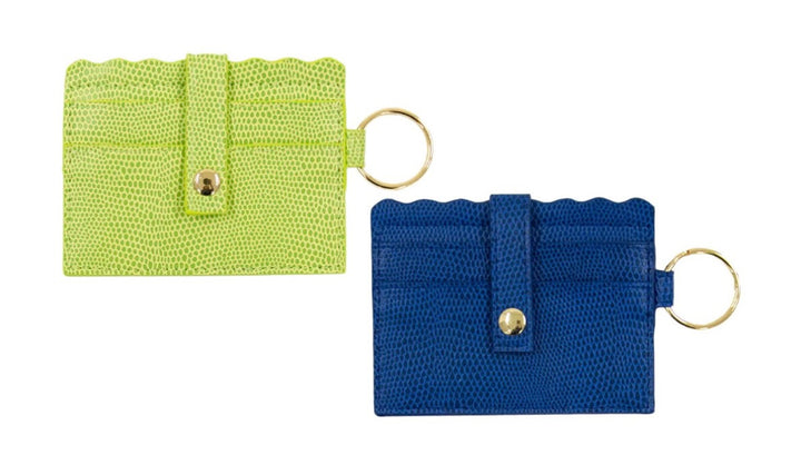 LIZARD SCALLOP CARD HOLDER
