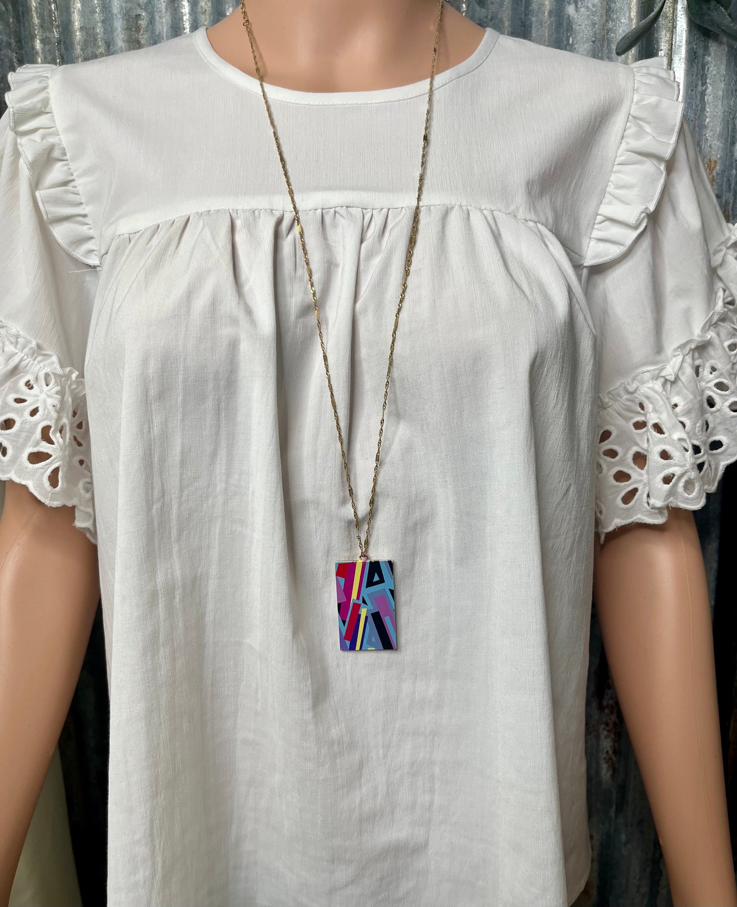 Colorful Asymmetrical Necklaces