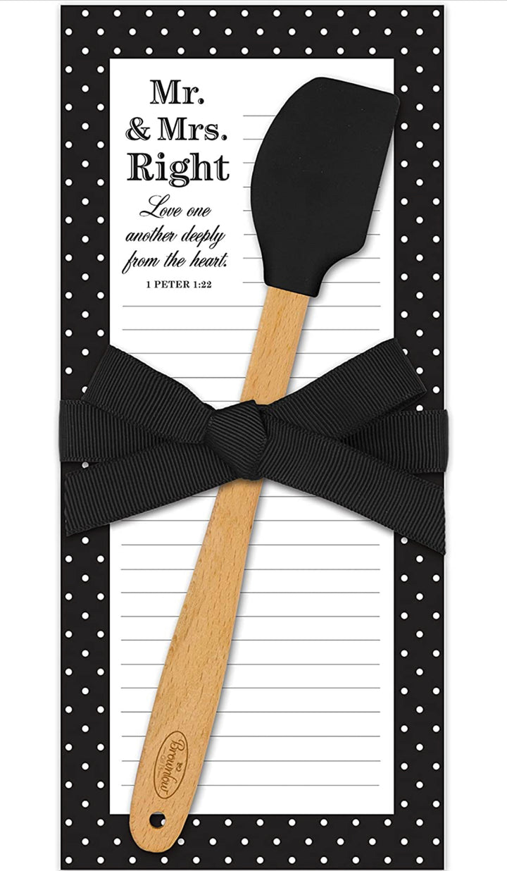 50 Sheet Magnetic Notepad Mini Silicone Spatula